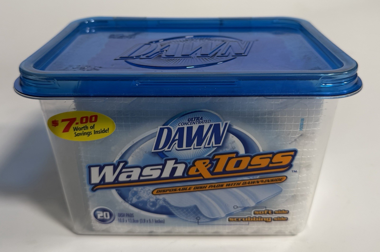 NEW x20 Dawn Wash & Toss Disposable Dish Pads Camping Vacation Travel 2003