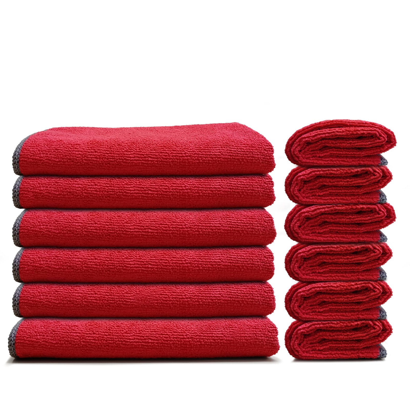 Premium Microfiber Cleaning Cloth 16″x16″ – Reusable, Washable, Non-Scratch, …