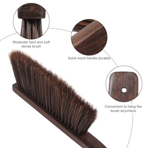 Handheld Dust Pan and Brush Set – Heavy Duty Metal, Angled Design, Easy Grip Han