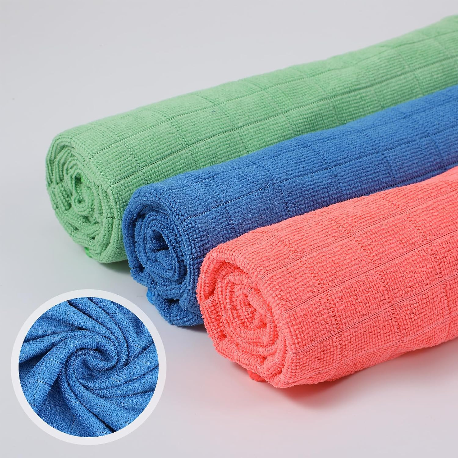 20 Pack Large Microfiber Cleaning Cloth, 20X28 Inch Floor Towels & Cleaning