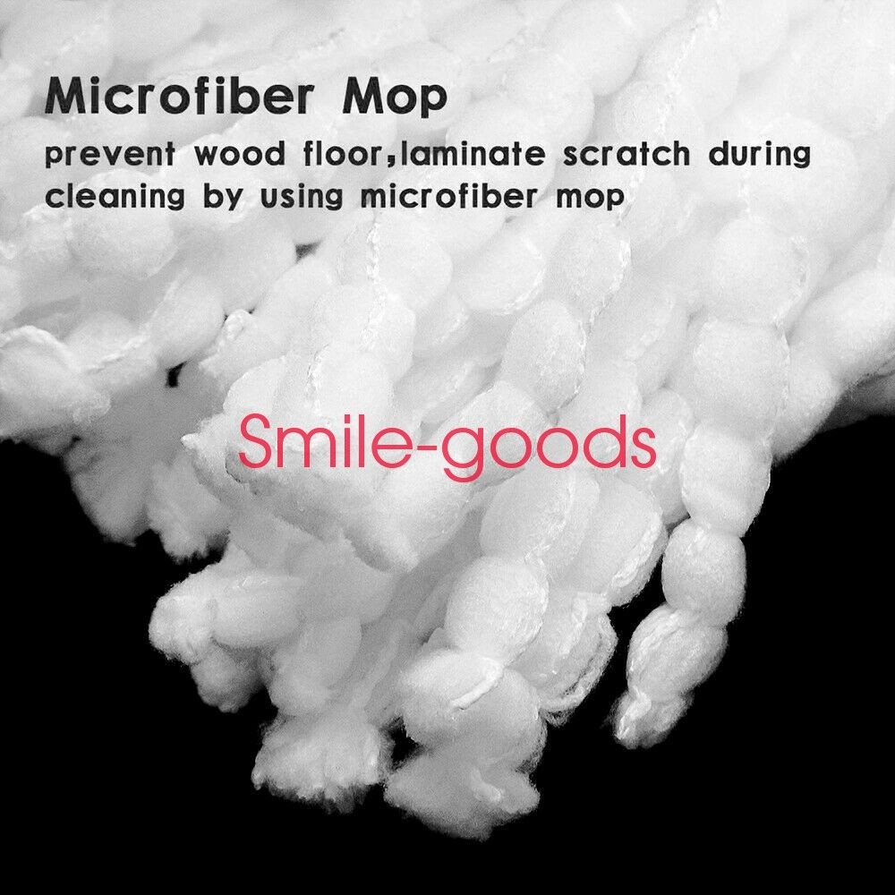 4pcs Replacement Microfiber Mop Head Refill For Spin Mop 360° Easy Cleaning Tool