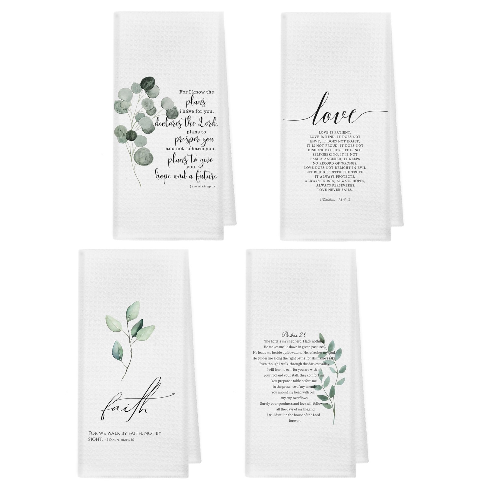 Christian Faith Bible Kitchen Inspirational Towels 16×24 Inch,Christian Hand …