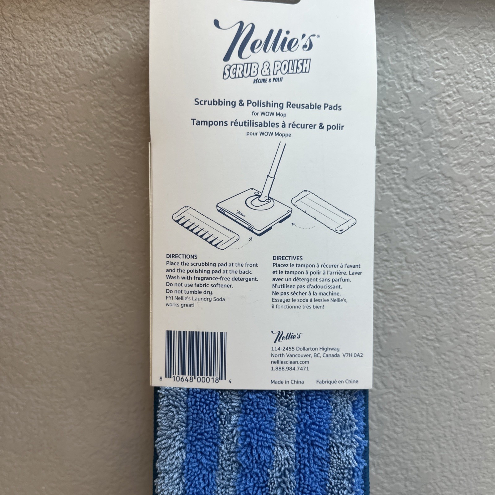 NEW Nellie’s Scrub and Polish Pads Replacement for Wow Mop NEW FAST SHIP