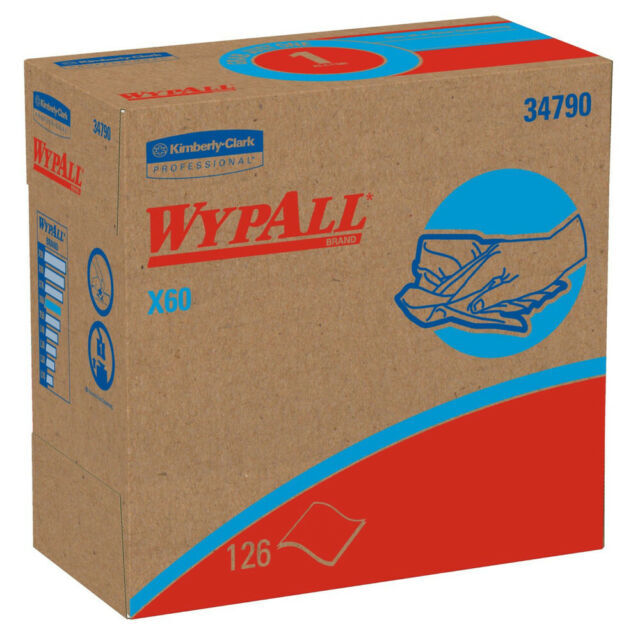 Kimberly-Clark X60 All-Purpose Disposable Wiper – Box of 126 (34790)