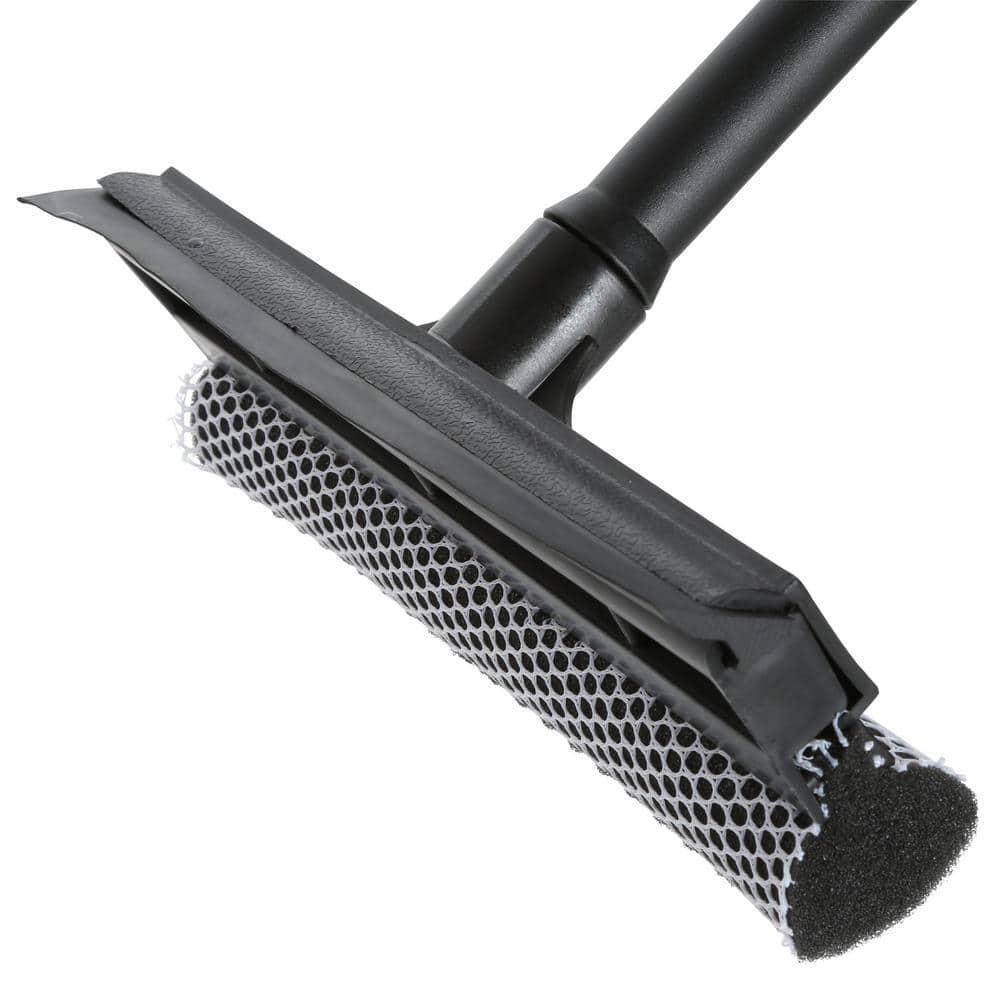 HDX 8 in. Auto Window Squeegee with 16 in. Handle, Heavy-duty mesh scrubber