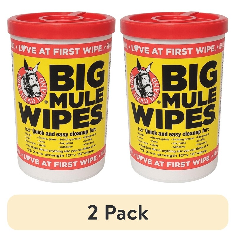 Heavy Duty Cleaning Wipes 10×12 72 Count All Purpose Wipes Home Office New