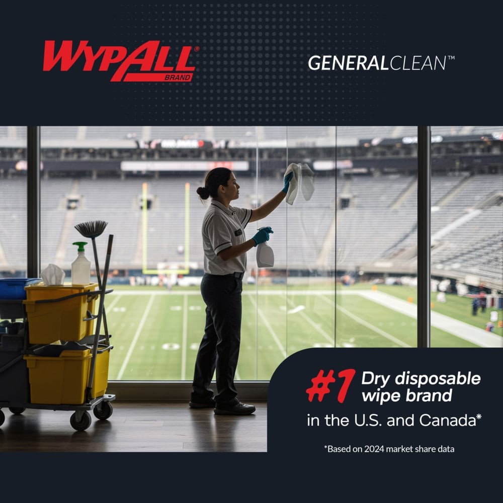 WypAll X60 Reusable Task Wipe 8.34″ x 16.8″ 34790 1 Box / 126 Wipes