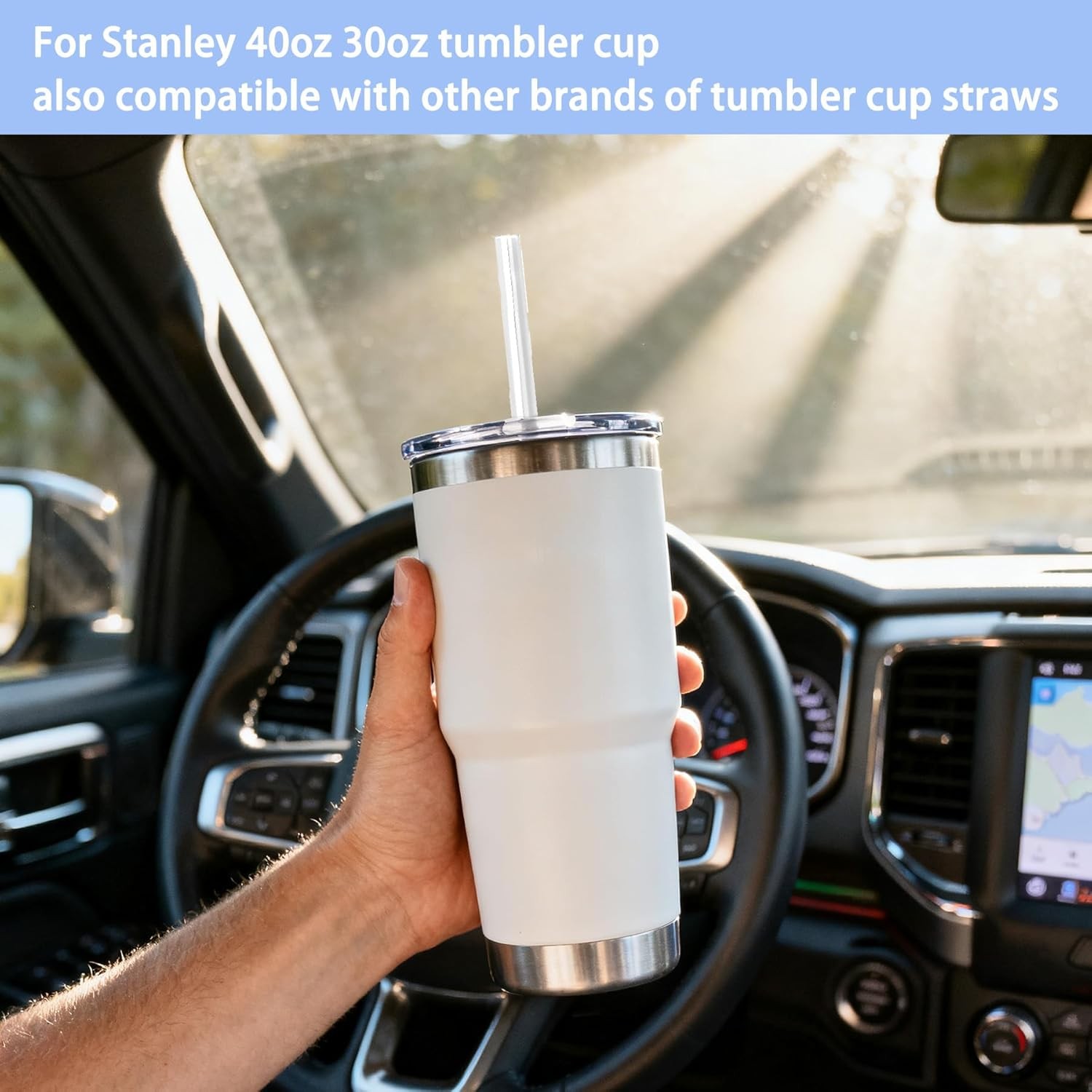 10PCS Replacement Straw Compatible with Stanley|Owala|Simple Modern 40 oz 30 oz