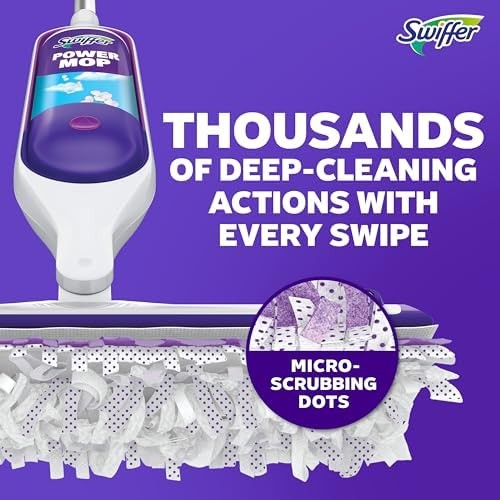 Swiffer PowerMop Mopping Kit for Floor Cleaning, Set Includes 1 Power Mop, 2
