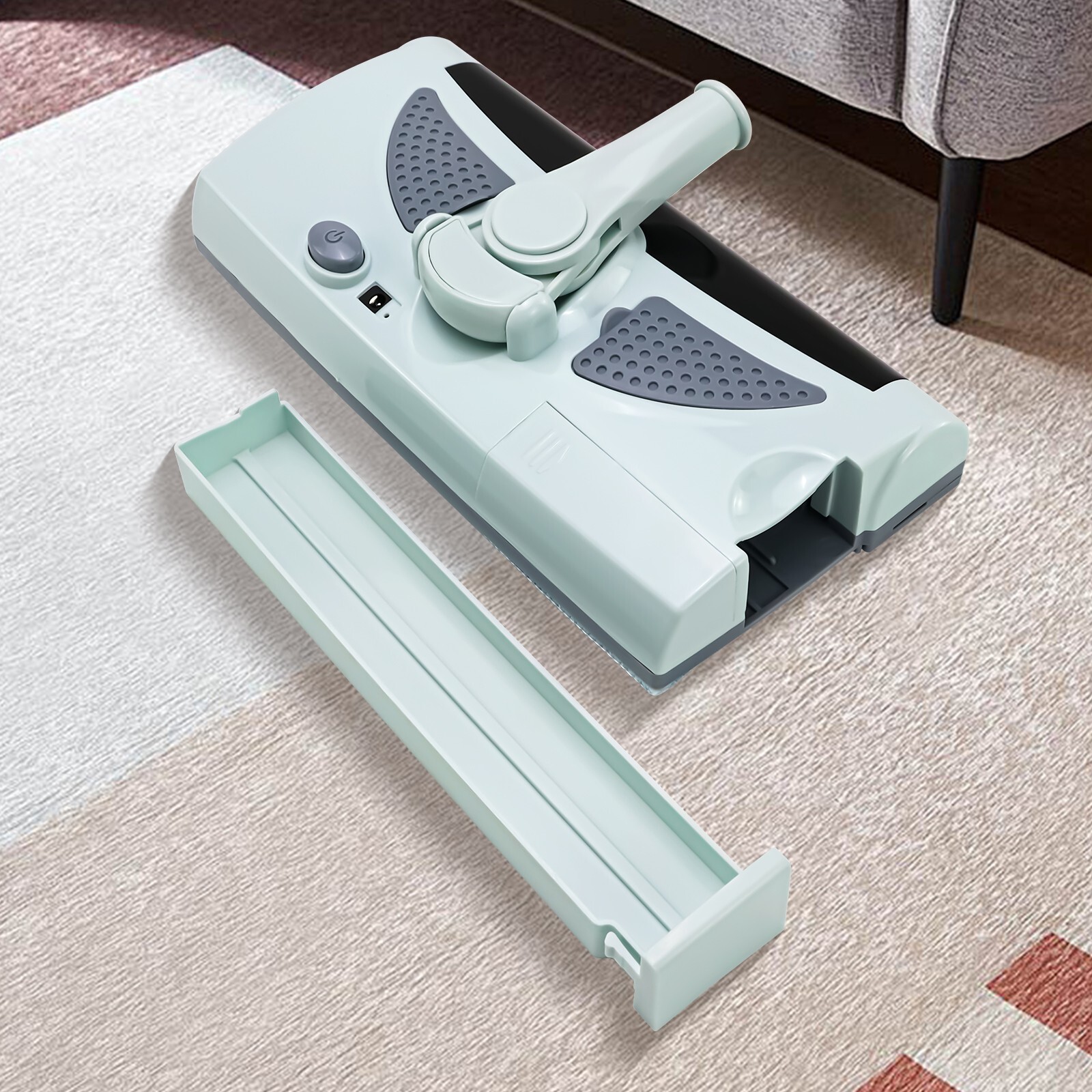 Electric 2 in 1 Carpet Sweeper Vacuum Floor Sweeper Electrostatic Lightweight