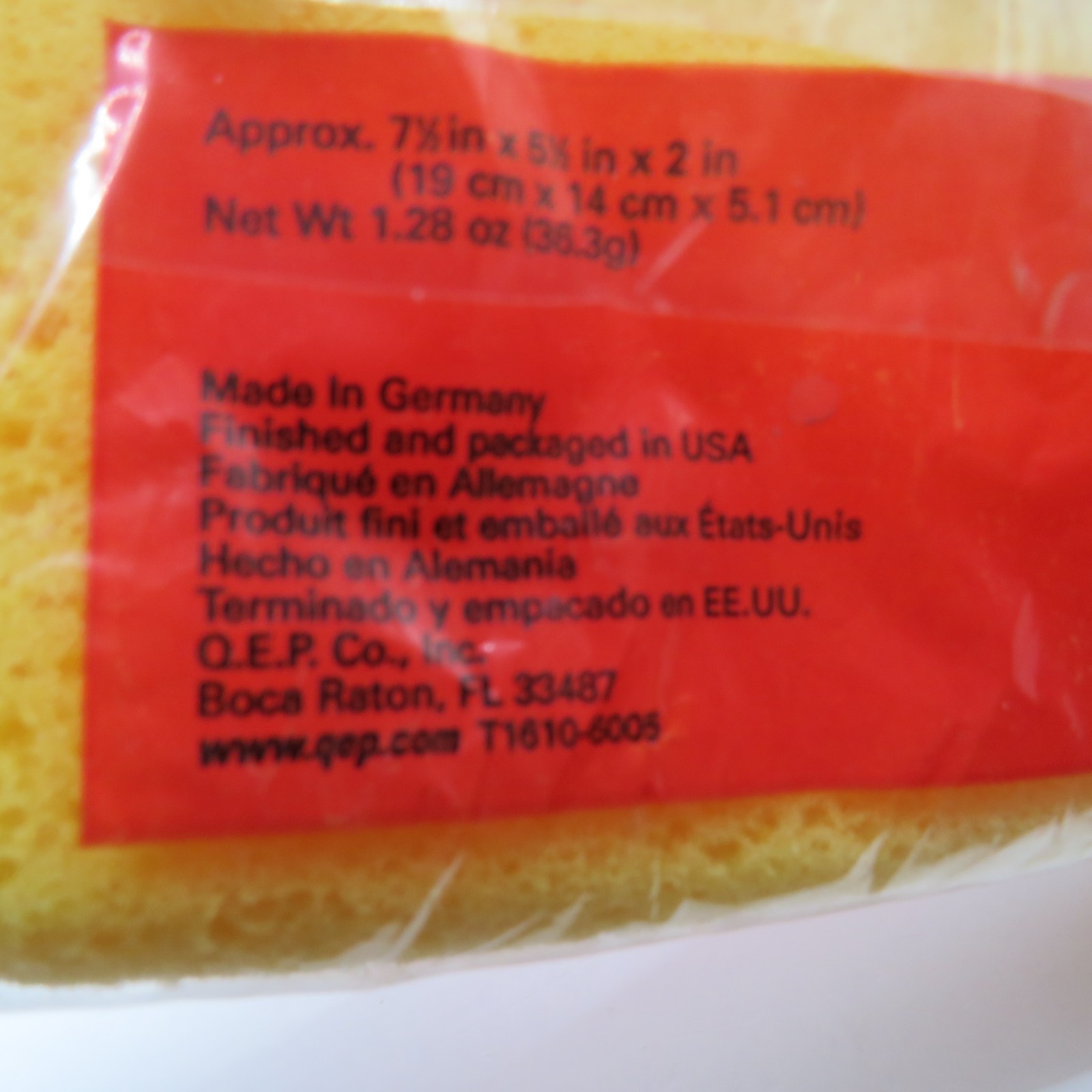 Brutus-Large Dualsurface Scrubbing Sponge – Germany # 70007-36 – 7.5 “x 5.5″ x2”