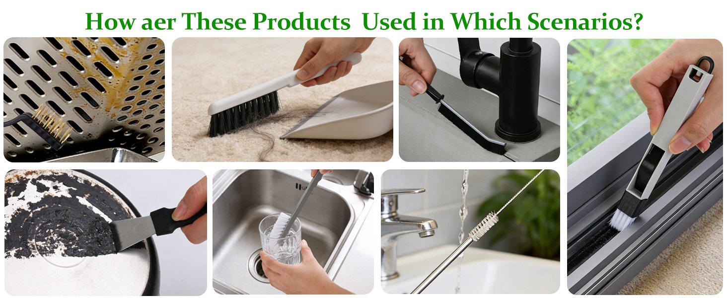 19Pcs Crevice Cleaning Brush,Cleaning Brushes,Window Track Cleaner,Crevice