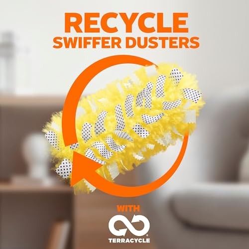Swiffer Duster Kit with 3 ft Extendable Handle, Heavy 4 Piece Set, Yellow