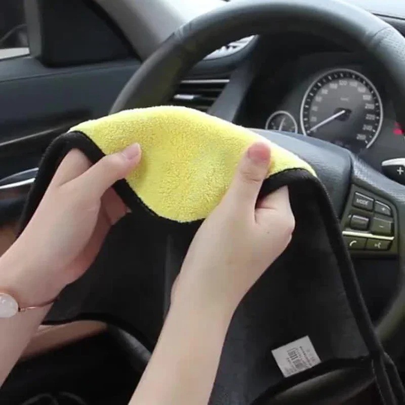 2 Pcs Microfiber Cleaning Towels Car Cleaning Cloths Professional Car Detailing