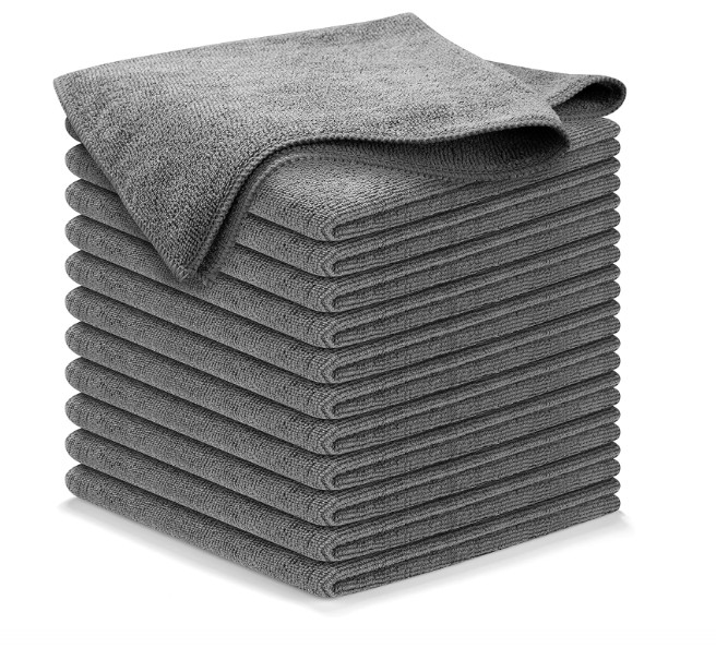 12 Pack Microfiber Cleaning Cloth 12×12 inches Lint Free-Streak Free