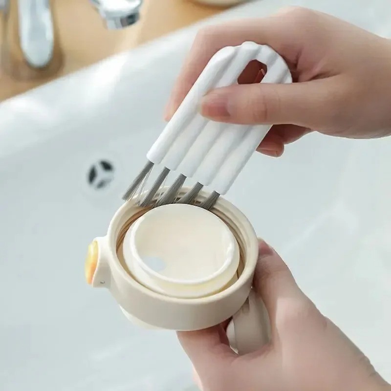 Multifunctional Flexible Gap Cleaning Brush Soft Bristles Cup Bottle Groove Tool