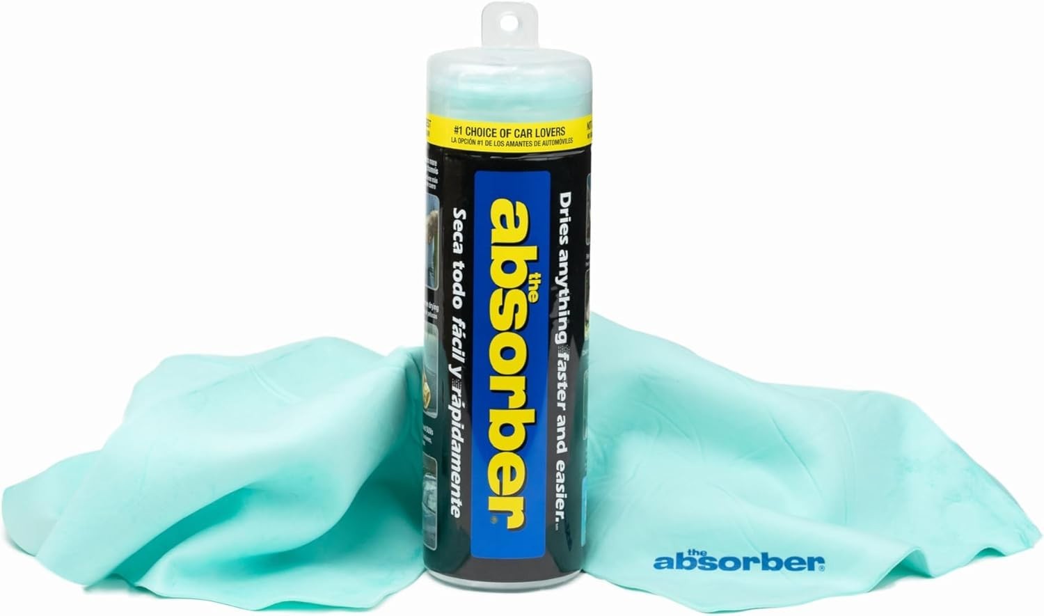 the absorber Large 27-Inch x 17-Inch, Aqua – Synthetic Drying Chamois Cloth …