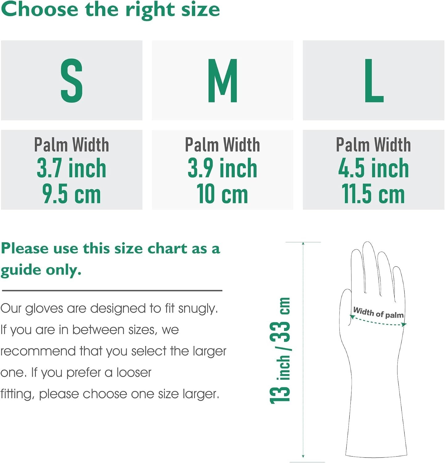 Large Household Rubber Gloves with Cotton Liner & Non-slip Grip, Waterproof L…