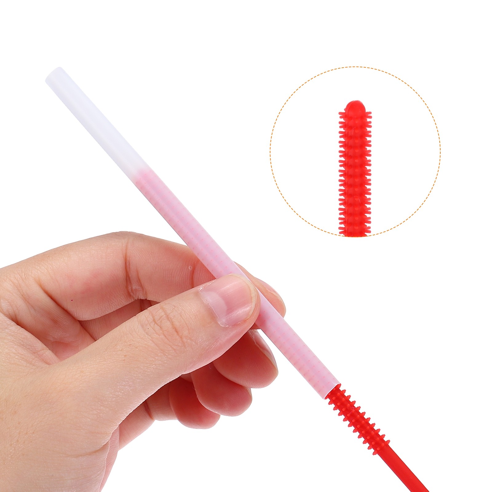 12.5″ Silicone Bottle Brush with 2 Straw Brush, Bottle Cleaner Brushes, Green