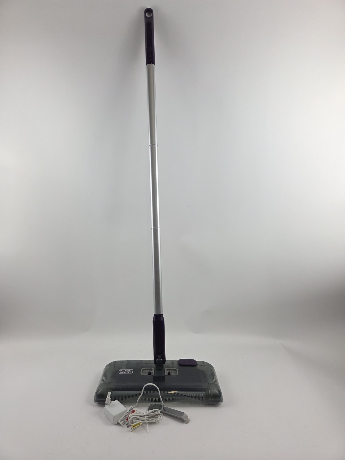 BLACK + DECKER Cordless Rechargeable Multi-Surface Floor Sweeper Eggplant