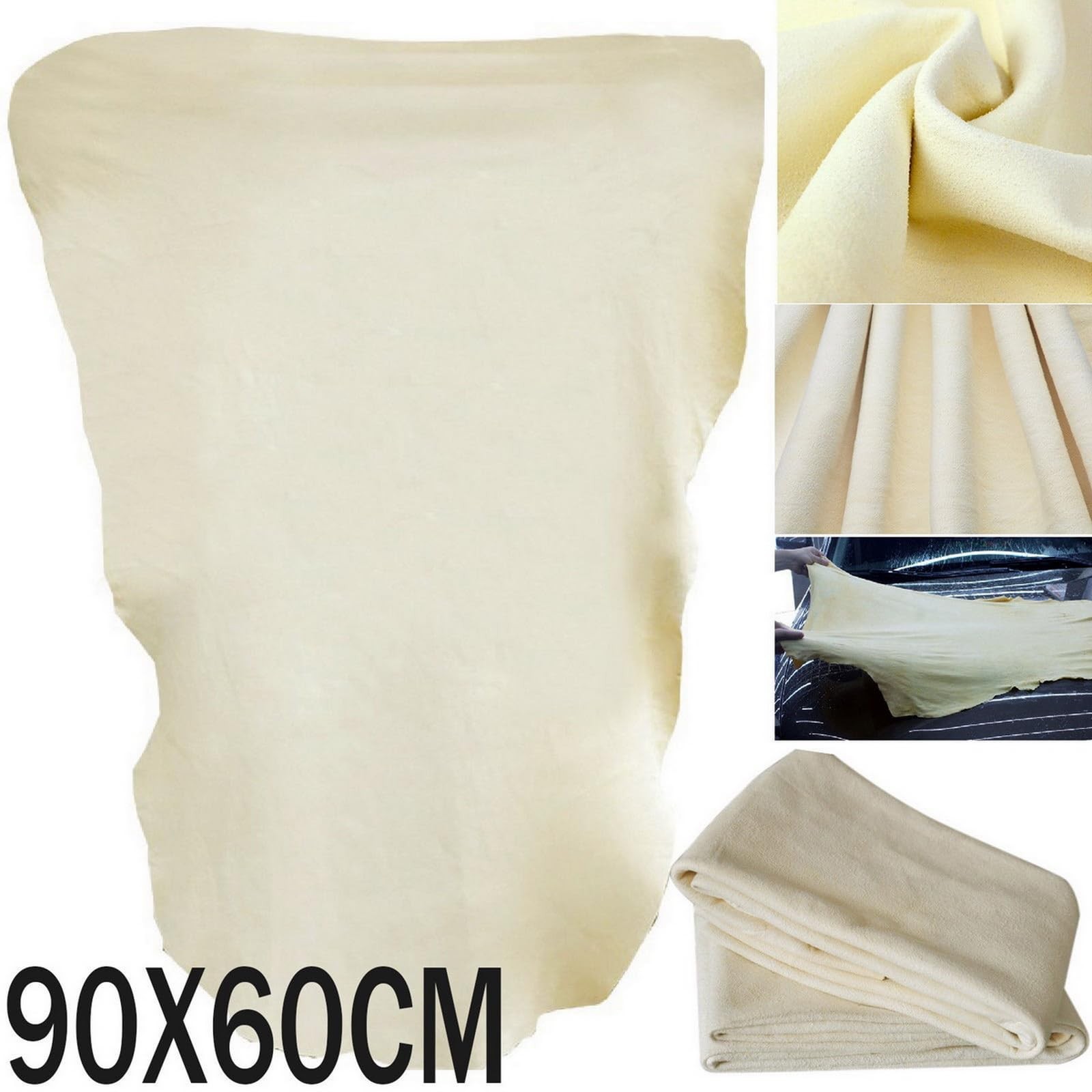 SUEIANNMN Car Nature Chamois Real Leather Washing Cloth Cleaning Towel Wipes …