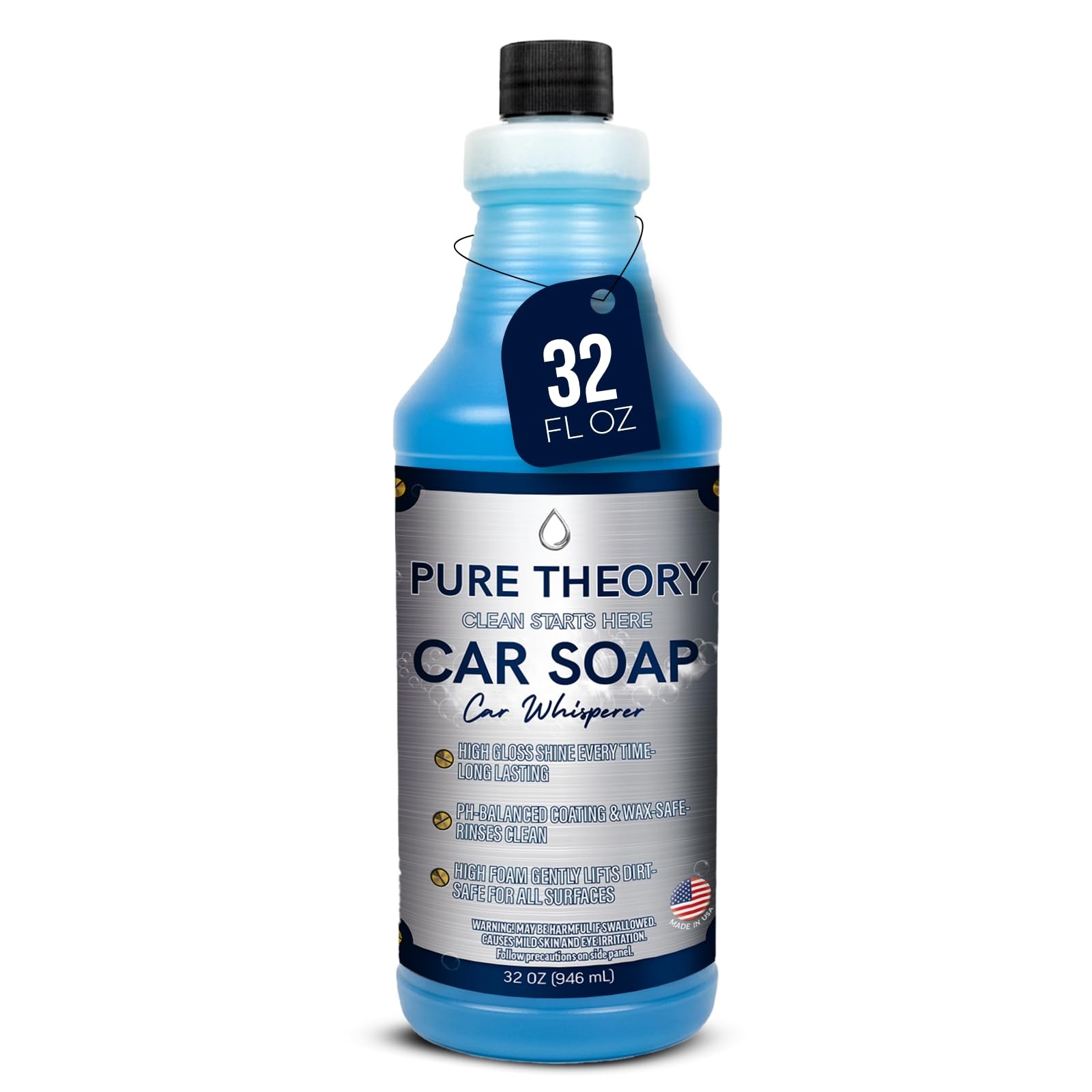 Pure Theory Car Whisperer – Premium Wash Soap 32 fl 32 Fl Oz (Pack of 1)