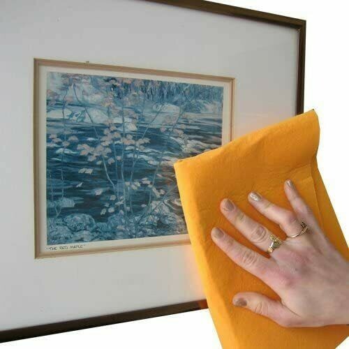 German Shammy Cloths 27 in X 19.75 in. Orange,Super Absorbent Shop Home – 5 PACK