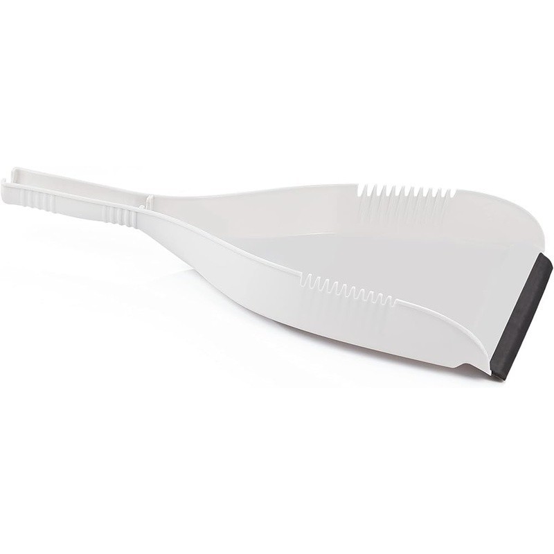 Heavy Duty Clip-On Dustpan Easy Grip Rubber Edge Clean Tool Home Commercial New