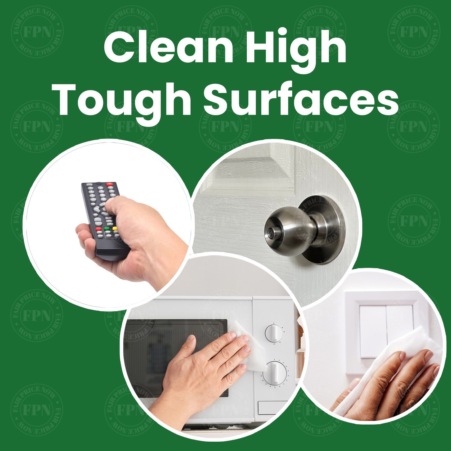 Multi-Surface Cleaning Wipes Bulk Unscented Large Wet Wipes 4 Pack 240 CT