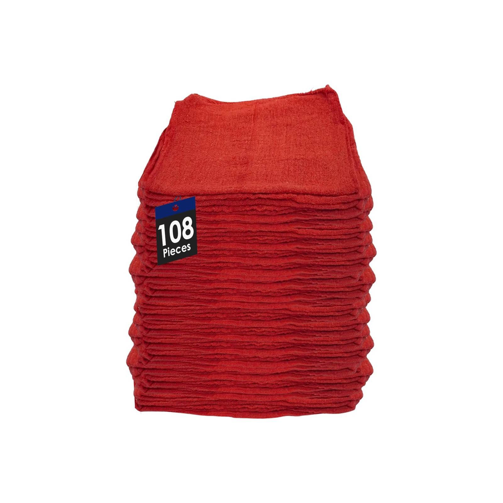 RW Rag Works Cotton Shop Towels Cleaning Rags 108 Pack, 12×14 Inch 100% Cotto…