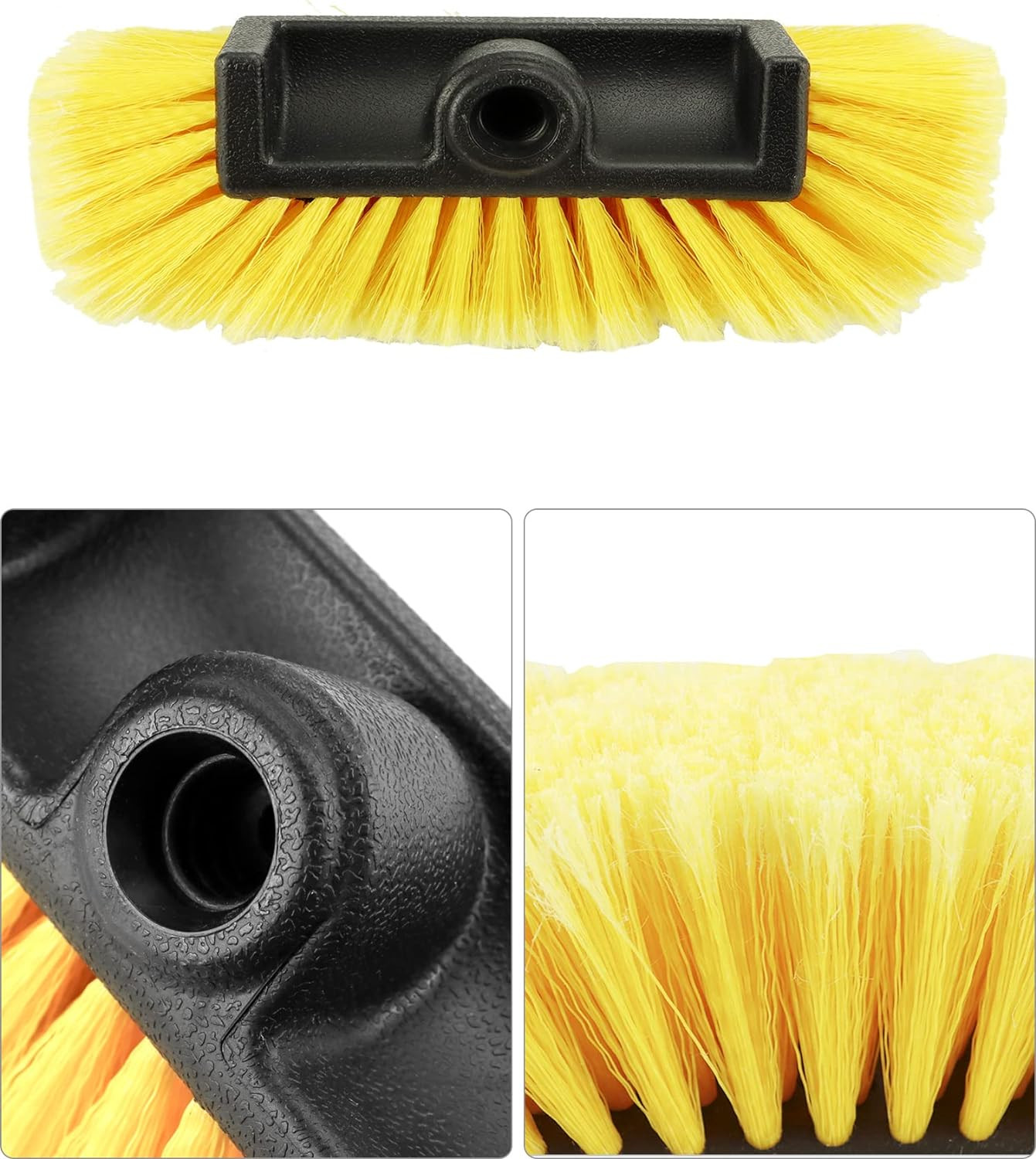 10In Car Wash Brush Head with Soft Bristle, for Cleaning Trucks, Car, RV, Boats