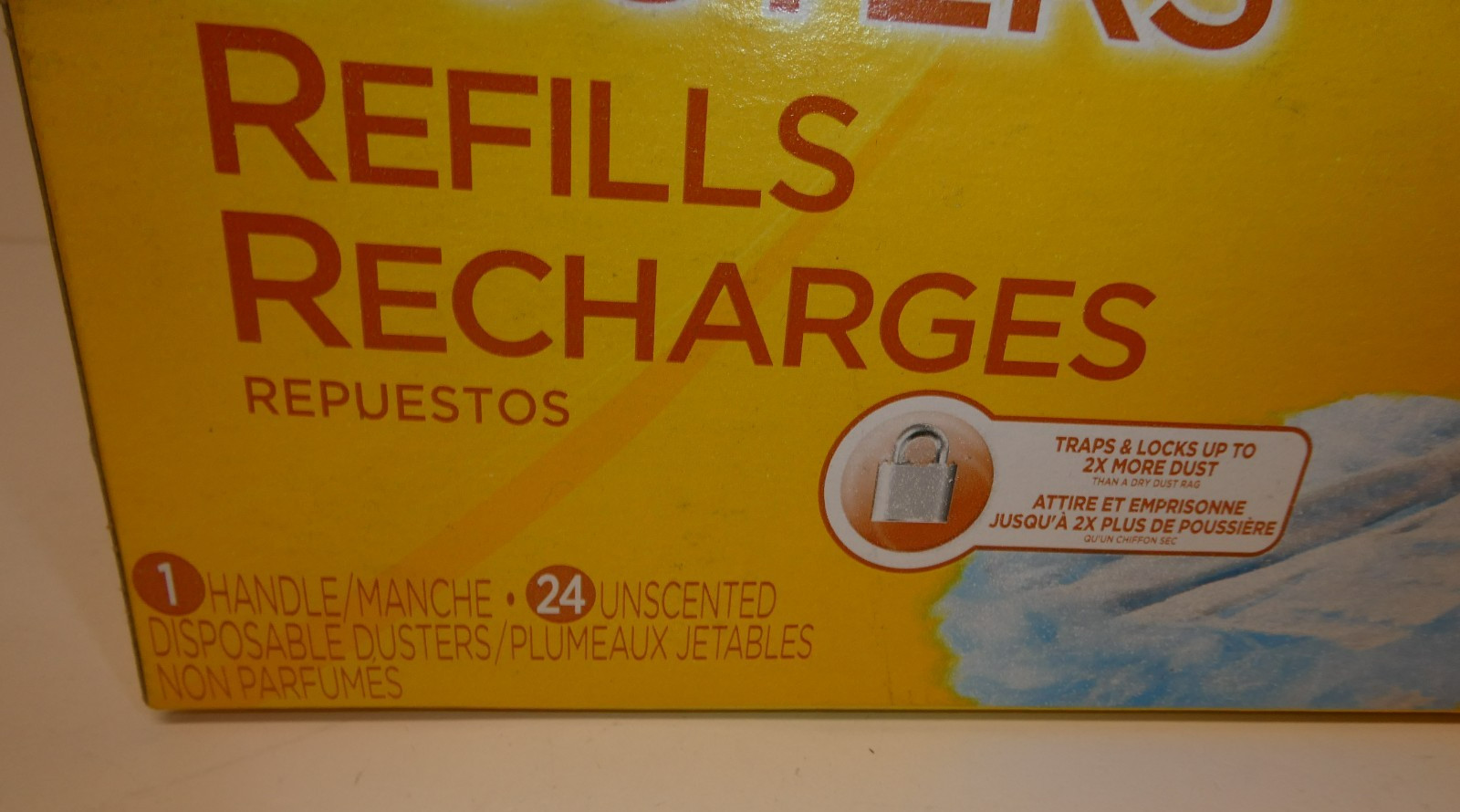 New 24PK Swiffer Dusters Refills Recharges Unscented Duster Refills + 1 Handle
