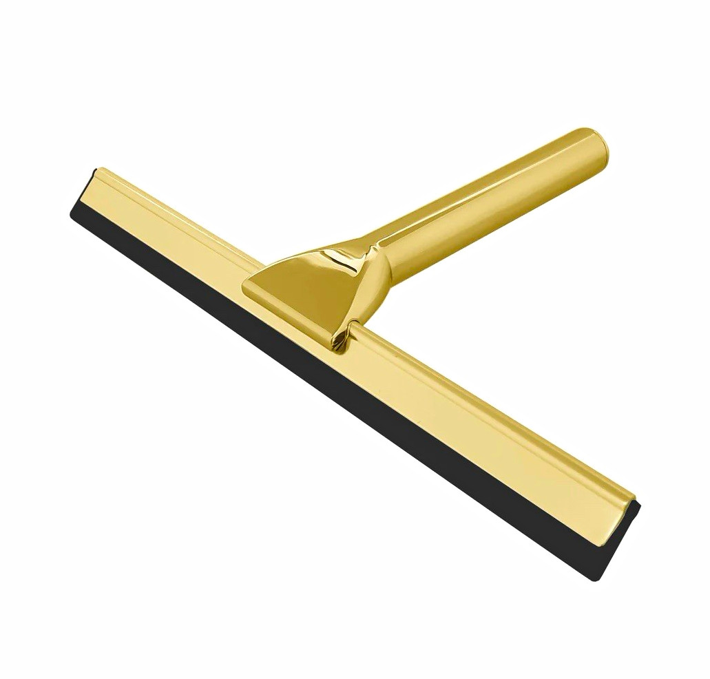 BAI Luxury Stainless Steel Shower Squeegee, Brushed Gold 100% Authentic