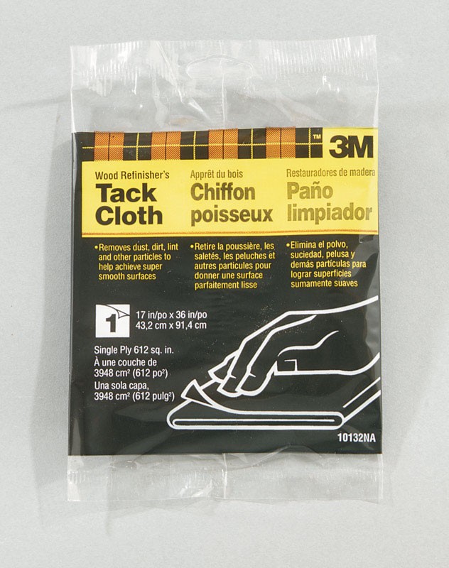 3M 36in. WX17in. LWhite Synthetic Fiber Wood Refinisher’s Tack Cloth(4pk8)