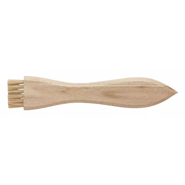 3/8 in W Utility Brush, Medium, 4 15/16 in L Handle, 7/8 in L Brush, Brown,