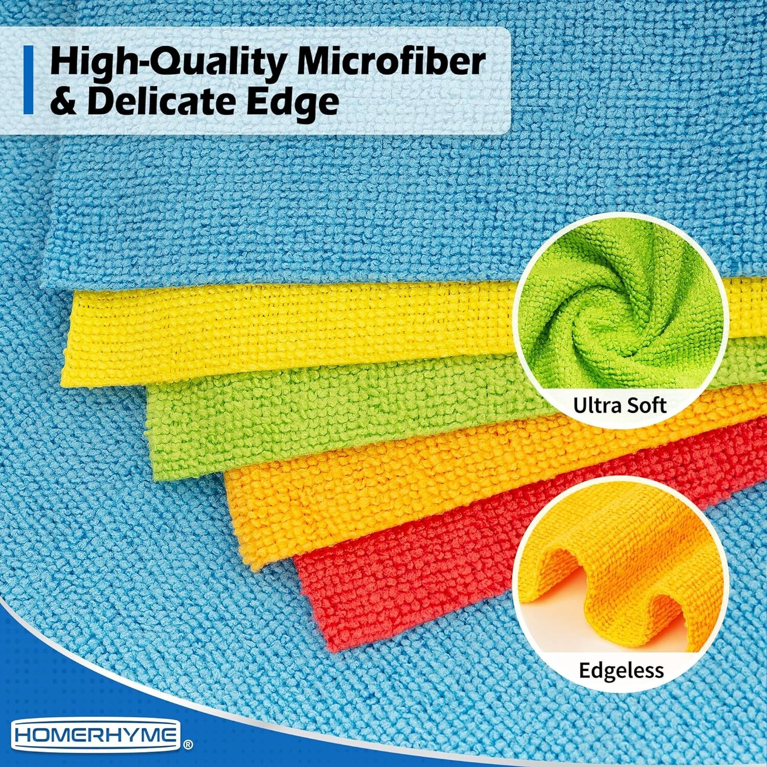 Microfiber Cleaning Cloth Set 100pc Towel Rag Car Polishing Detailing No-Scratch