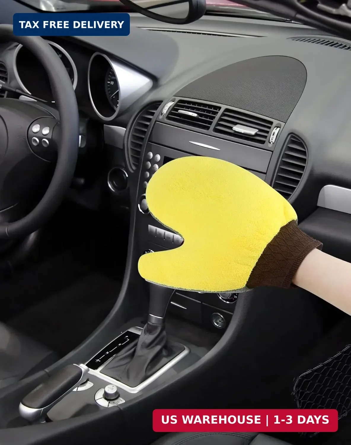 4 Pack Painter’s Gloves, Soft Microfiber Terry Mitts for Cleaning, Dusting
