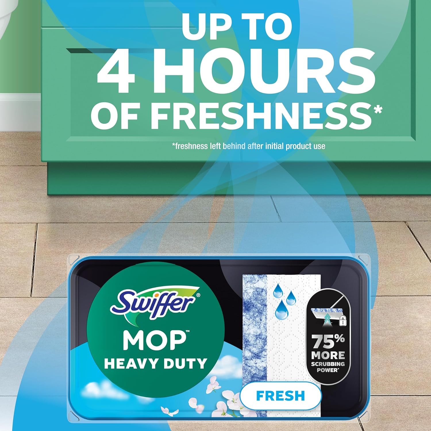 Swiff3r Sweep & Mop Deluxe 2-In-1 Floor Mopping and Sweeping Kit, Multi-Surface