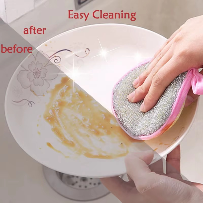 5/10/20Pcs Double Side Dishwashing Sponge Dish Washing Brush Pan Pot Dish Wash S