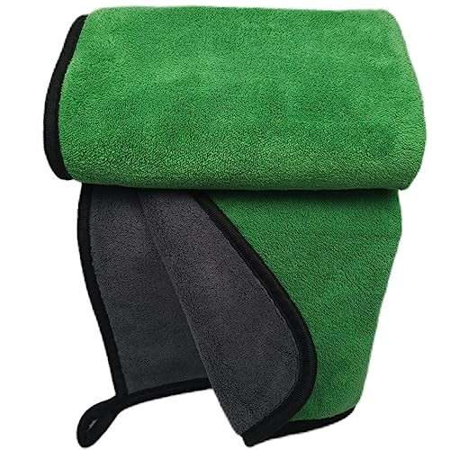 Ultrasoft, Large, Thick and Quick Drying Car 6pack,16 X 16inches Grey- Green
