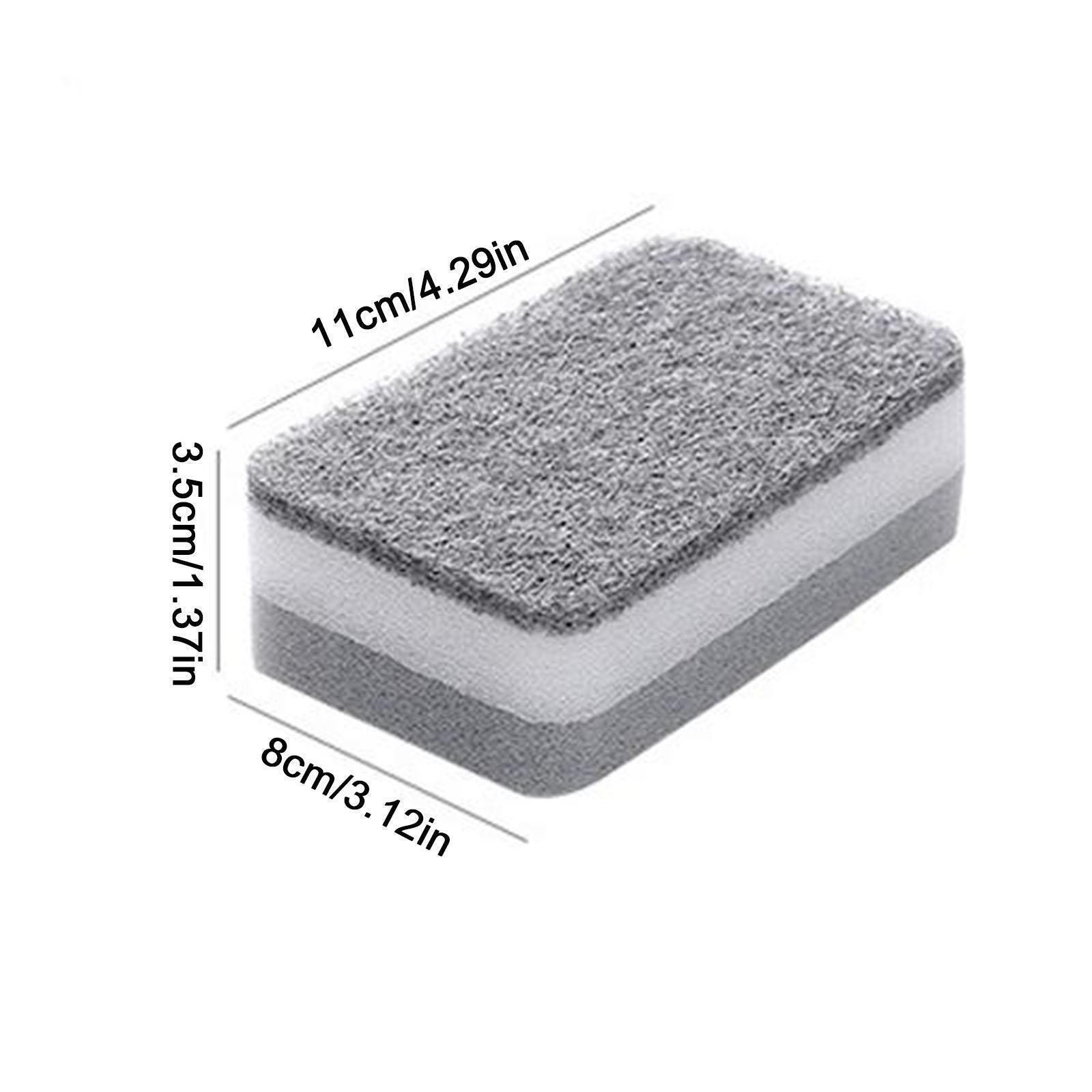 NEW 1Pc Dish Sponge For Heavy Duty Scrub Sponges ual-Sided Sponge Kitchen