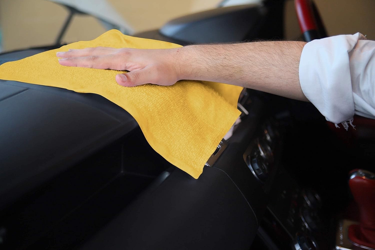Reusable Cleaning Rags 60 Pack – Durable Yellow Bar Towels