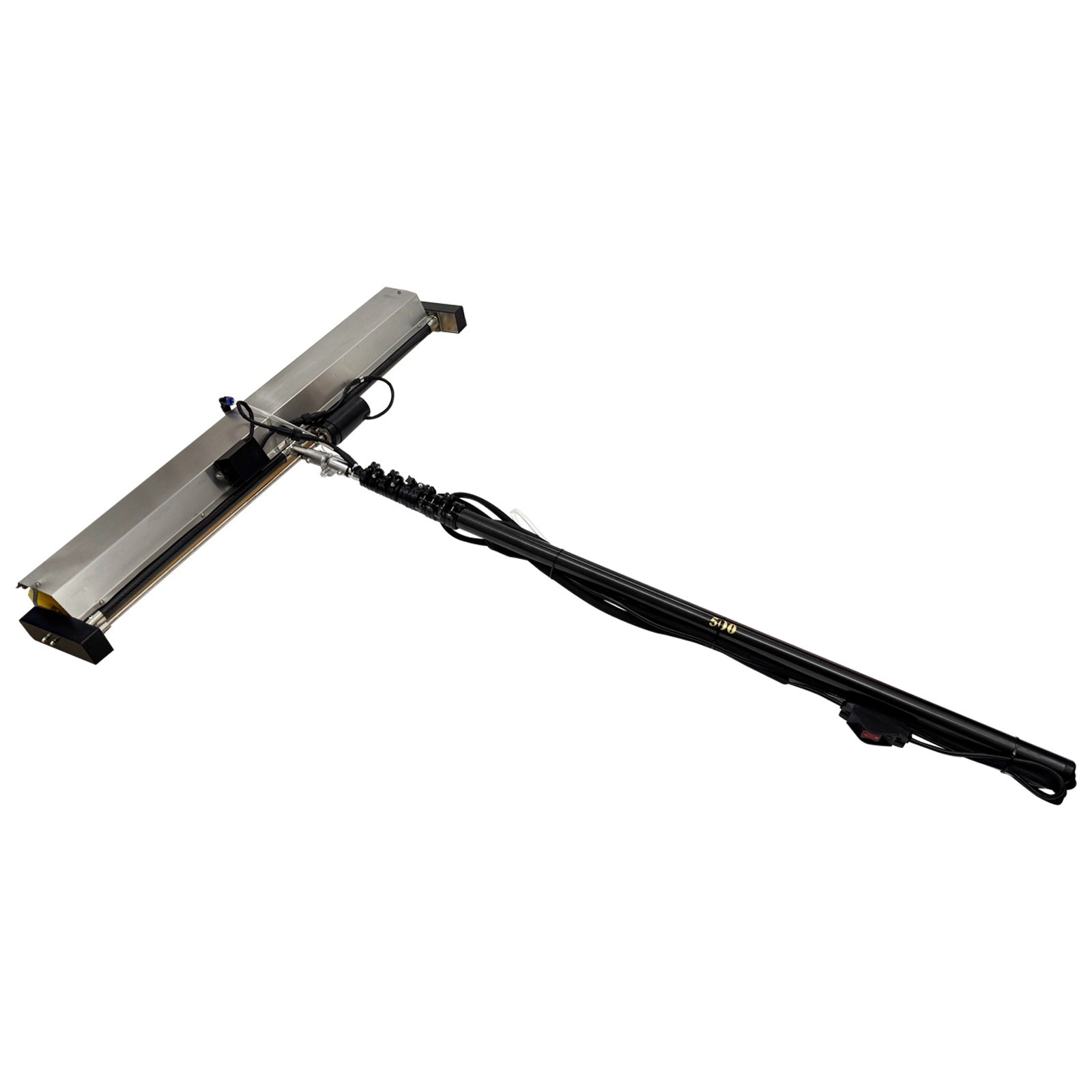 Solar Panel Cleaning Brush Solar Panel Cleaner Roller Brush W/11.5ft Pole 110V