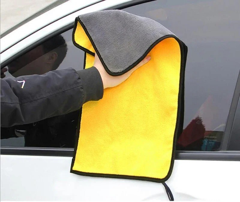 2 Pcs Microfiber Cleaning Towels Car Cleaning Cloths Professional Car Detailing