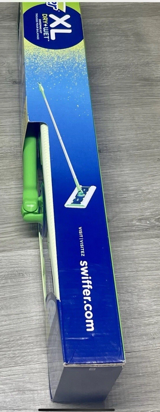Swiffer XL Sweeper Dry/Wet Mop Kit – XL Sweeper, 8 Dry, 2 Wet Mopping Refills