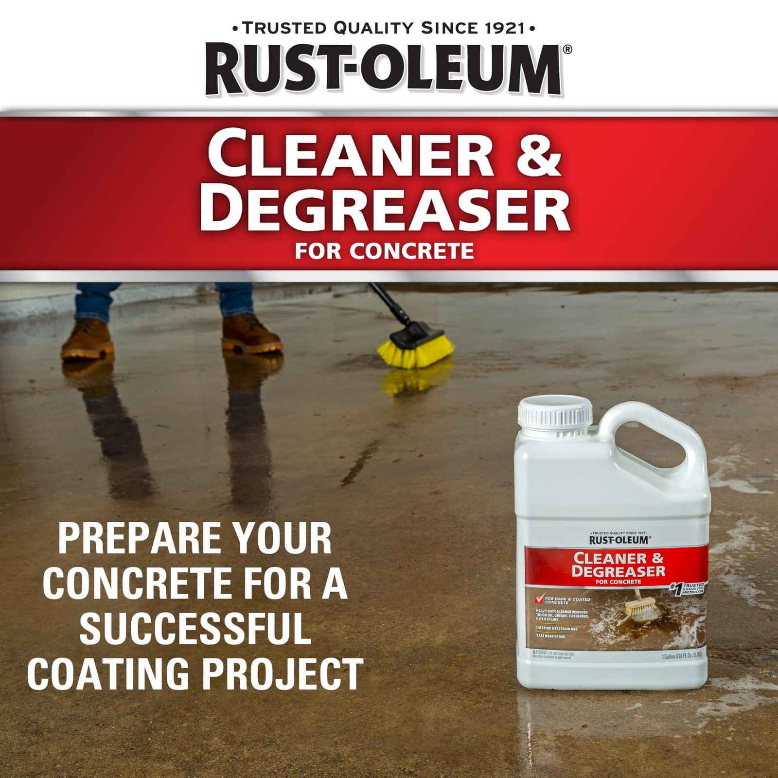 Rust-Oleum 301243 Cleaner and 128 Fl Oz (Pack of 1), & Degreaser