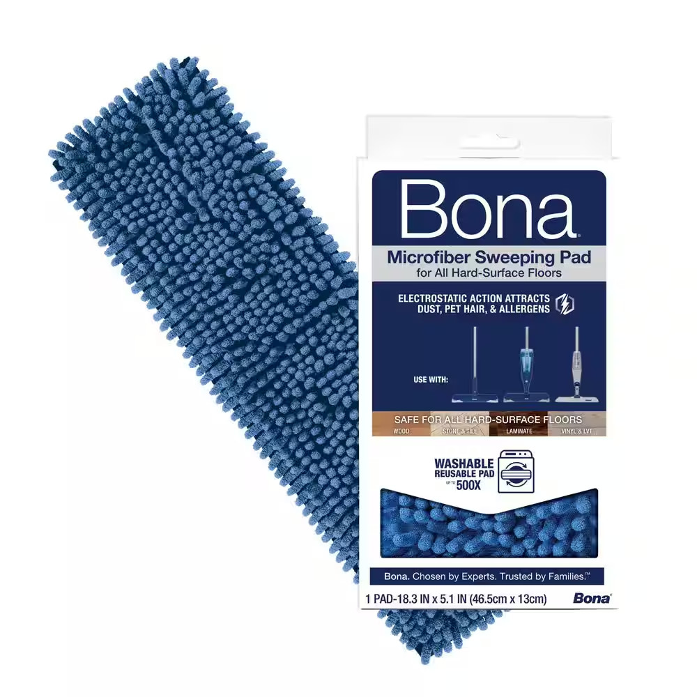 17 In. Microfiber Mop Pet System Sweeping Mop Refill Pad Free Shipping New