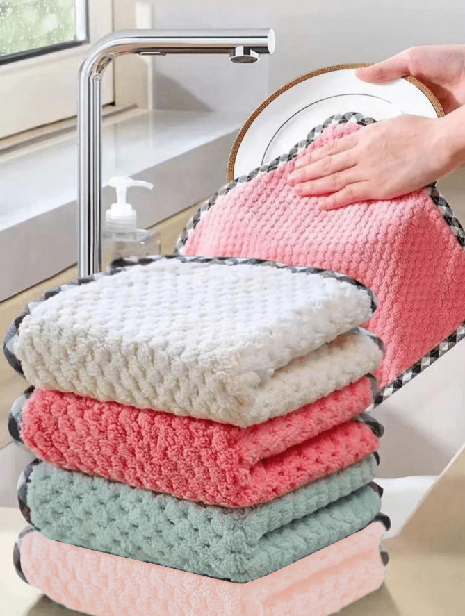 8 pcs Multi-Purpose Cleaning Cloths Strong Absorption for Home & Car