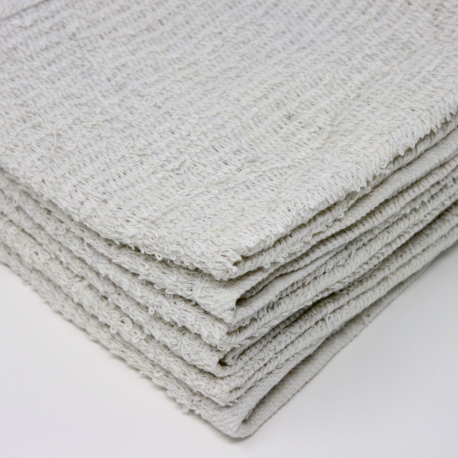 100% Cotton Terry Bar Kitchen Towels White Cleaning Towels 12 / 24 / 48 Pack