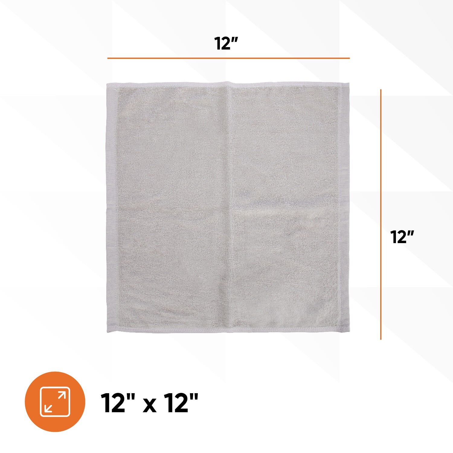 Superio Cotton Terry Cloth Towels 12″ All Purpose Face Cloth, Cleaning Rags , 6